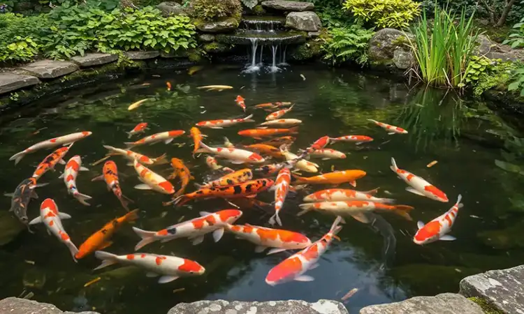 Ikan koi berkualitas , Sumber: reflectionswatergardens.com