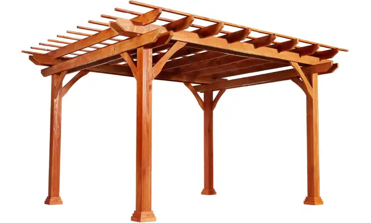 Elemen pergola kayu, Sumber: ubuy.co.id